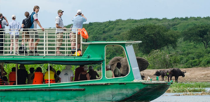 Boat cruise on the Kazinga channel