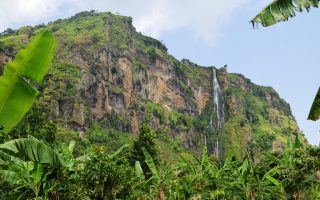 Climbing Wanale Ridge
